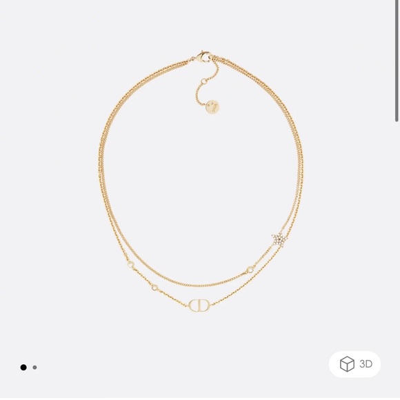DIOR Petit CD Double Necklace - Picture 8 of 9